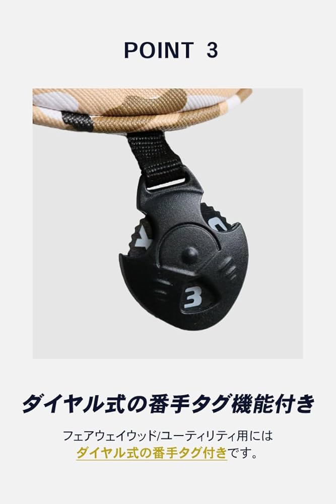 Amazon.co.jp: patty ゴルフ ヘッドカバー 3点セット 迷彩柄